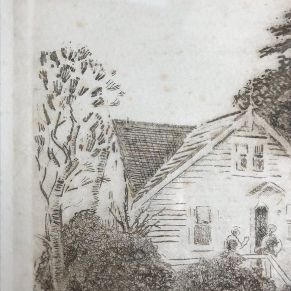 Richard B Lyttle The Gables Etching 1986 - Picture 7 of 9